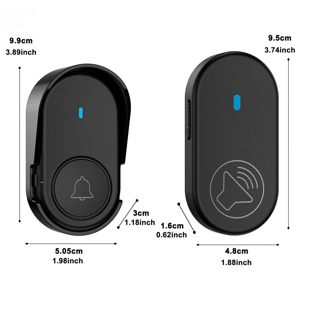 Long-Range Wireless Doorbell with Anti-Interference and Elderly Pager Feature