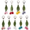 1PC Bag Pendants Fashion Floral Shape Clothing Accessories Keychains Bag Charms Tulip Shape High-End Multicolor