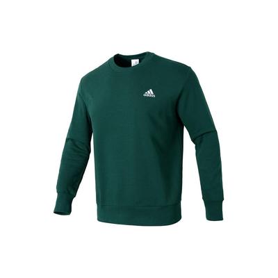 Ensfarget Crew Neck Casual Treningsgenser Menn Genser Grønn IS1320