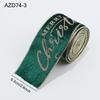 2m/Roll 6.3cm Flocked Christmas Ribbon Glitter Merry Christmas Letter Printed Ribbons For Xmas Holiday Gift Wrapping Bow Decor