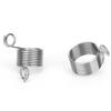 2Pcs Stainless Steel Coiled Knitting Thimble Guide Finger Ring Knitting Crafts Tool Accessories