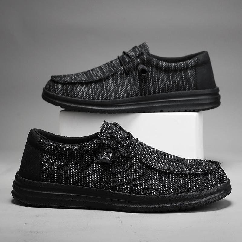 Herbst Bestseller Übergröße Herren Canvas Freizeitschuhe Europäische und amerikanische Herrenschuhe Slipper