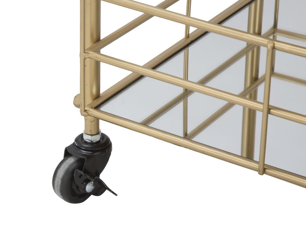 Glam Retro Trolley. Cm 60X30,5X80