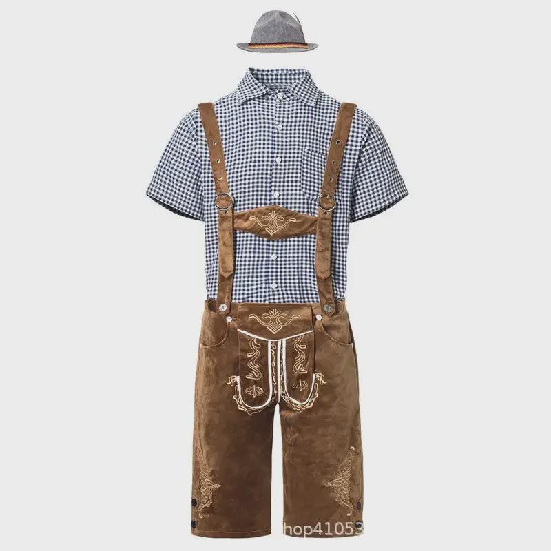 Ανδρική Παραδοσιακή Γερμανική Στολή Φεστιβάλ Μπύρας για Cosplay Oktoberfest