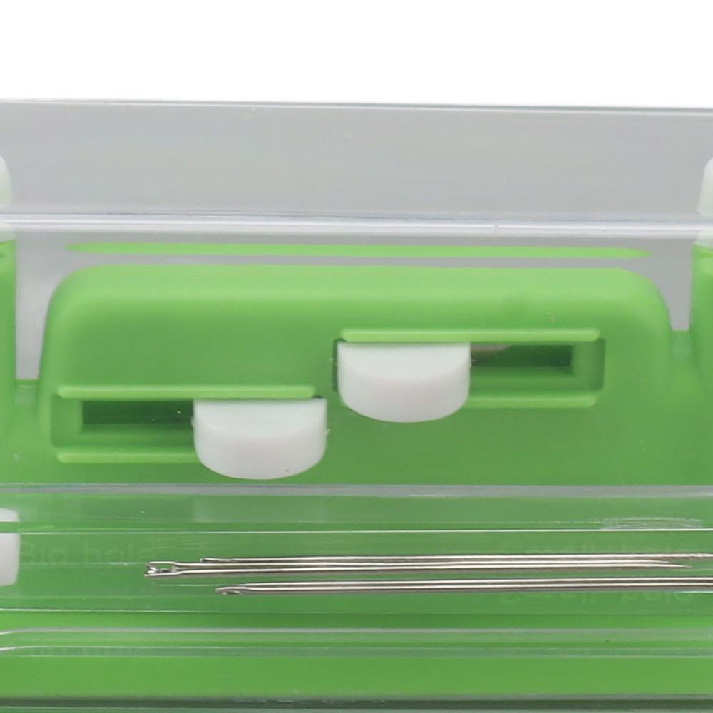 Orange/Green Needle Threader with Needles Needle Helper Time Saving Sewing Accessory  Hand Sewing
