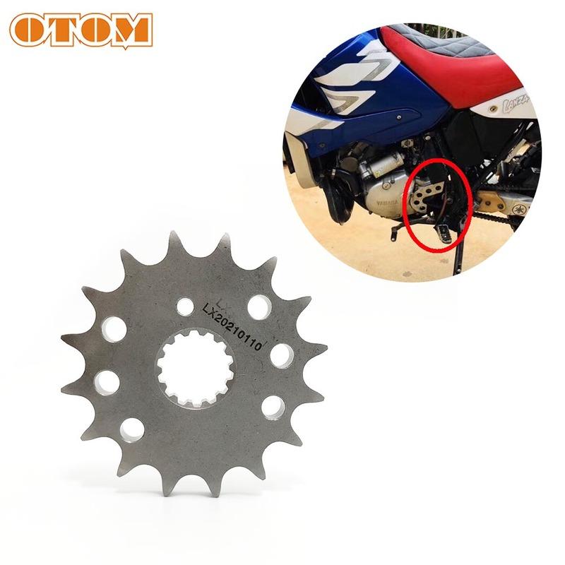 OTOM Motorcycle 428-16T Front Sprocket Transmission Gear Chain Wheel For YAMAHA DT230 MT250 Off-Road Motocross Parts Dirt Bikes 428-16T