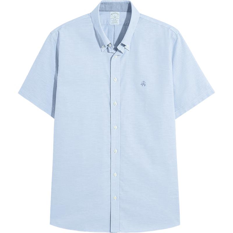 Мужская повседневная рубашка Oxford Brooks Brothers с легким уходом, не требующая глажки S