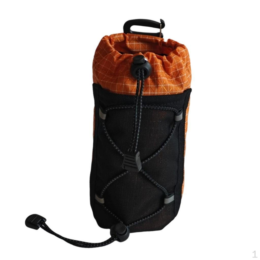 

Backpack Bottle Holder Water Shoulder Strap Hook Reinforced Nylon PVC Extra Pockets помаранчевий