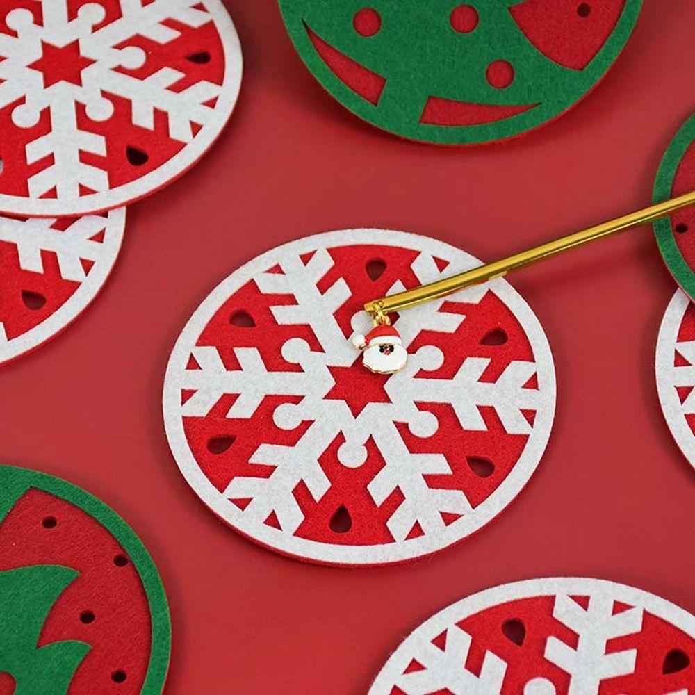 

Рождественская елка, 10 шт., кухонные аксессуары с Рождеством, подставка для тарелок, подставки для посуды, рождественский коврик для чашек