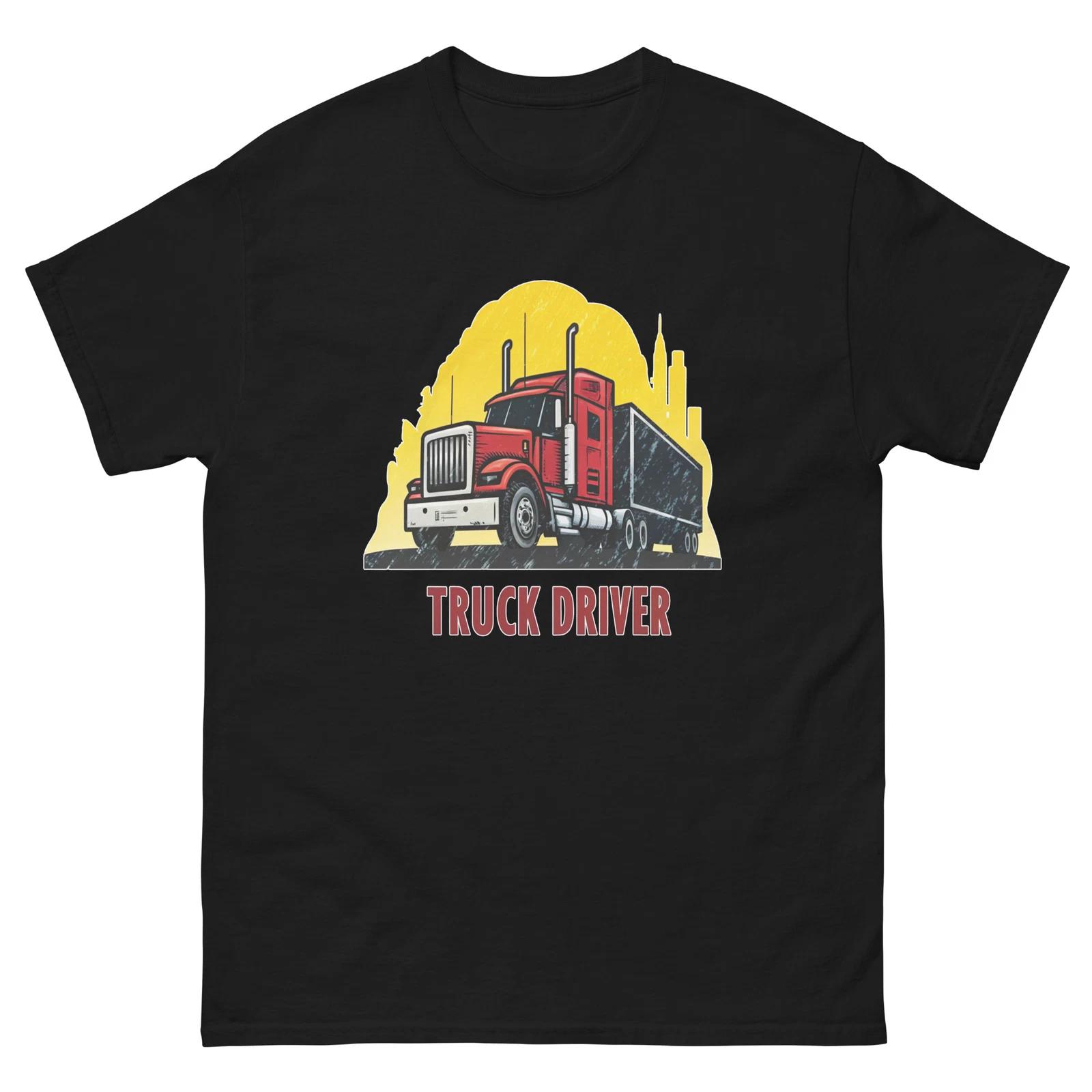 Truck Driver Occupation Job Professional T-Shirt M