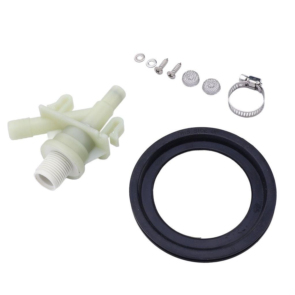 RV Toilet Water Valve Kit 385311641 Water Valve Replacement Kit for Pedal Flush Marine Toilet Motorhome