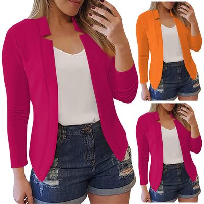 Women's Fashion Casual Solid Colour Autumn And Winter Long Sleeve Cardigan Tops Jacket