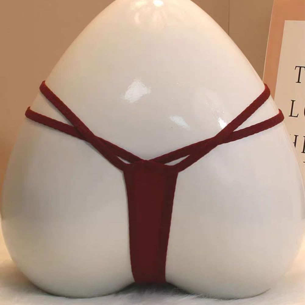 [VATEIS] Women's Thong Panties – Side String G-String Lingerie, Sheer Lace, Low Rise (5-Pack), One Size (Fits M–L)