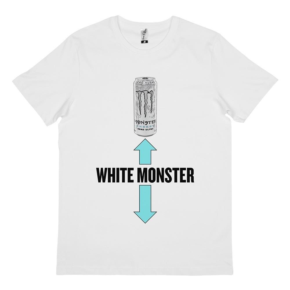 white monster Unisex Tee
