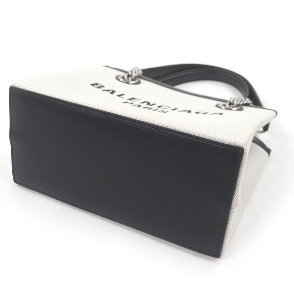 Excellent BALENCIAGA Handbag DUTY FREE TOTE S Logo print Used