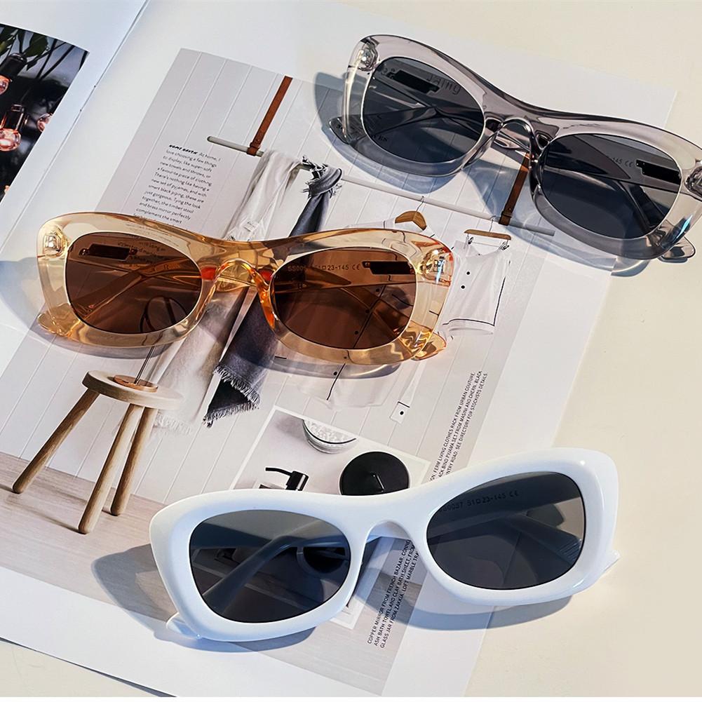 Glasses Ss0057 Tortoiseshell Frame Cat'S Eye Trend With Sunglasses Women'S Square, Retro Sunglasses Men'S