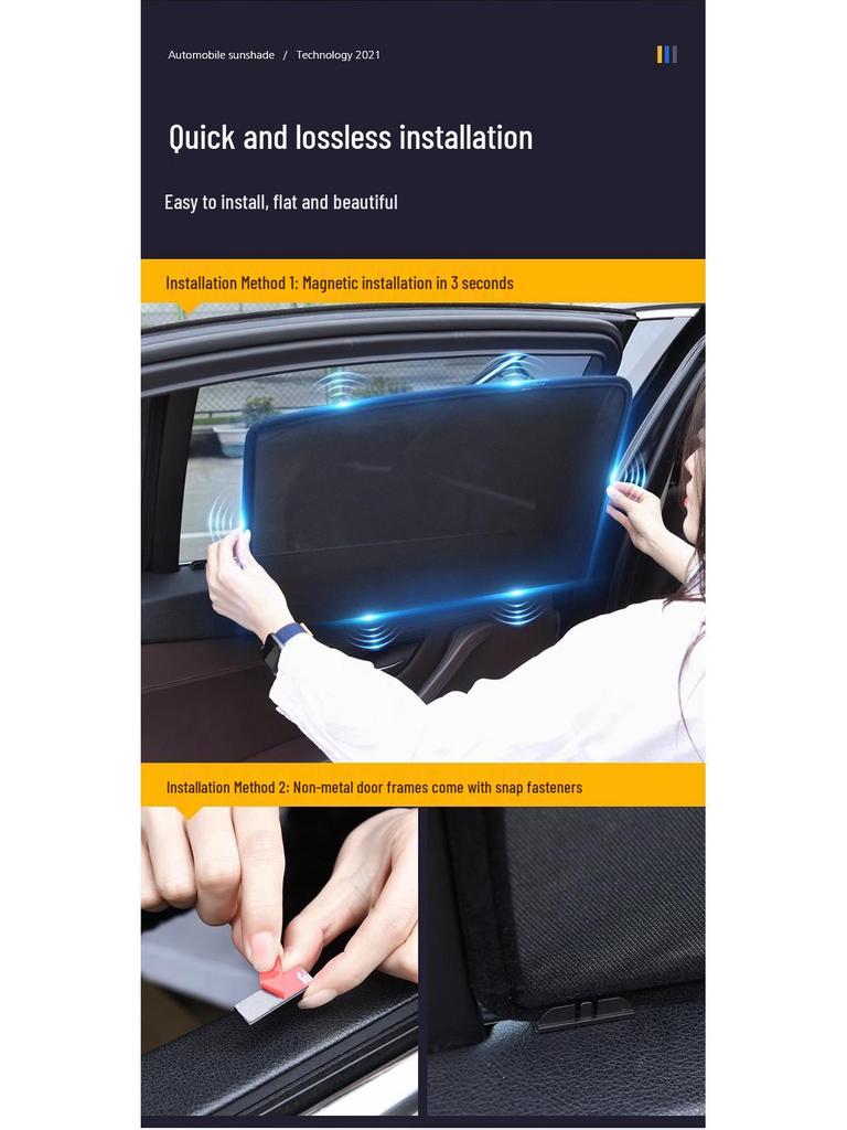 AION V T-Rex Car Window Magnetic Sunshade: UV Protection, Heat Insulation, Side Window Mesh