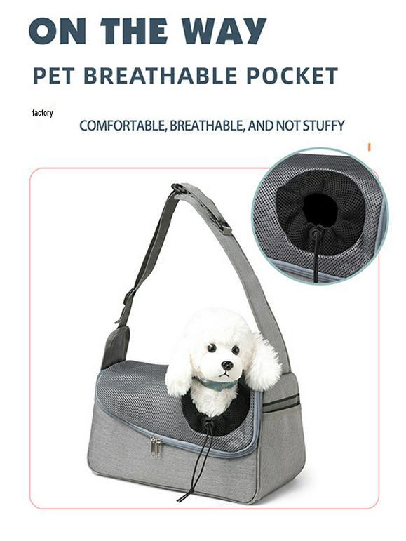 Ultralight Breathable Mesh Pet Crossbody Bag for Puppies and Kittens - Convenient and Comfortable Outing Bag.