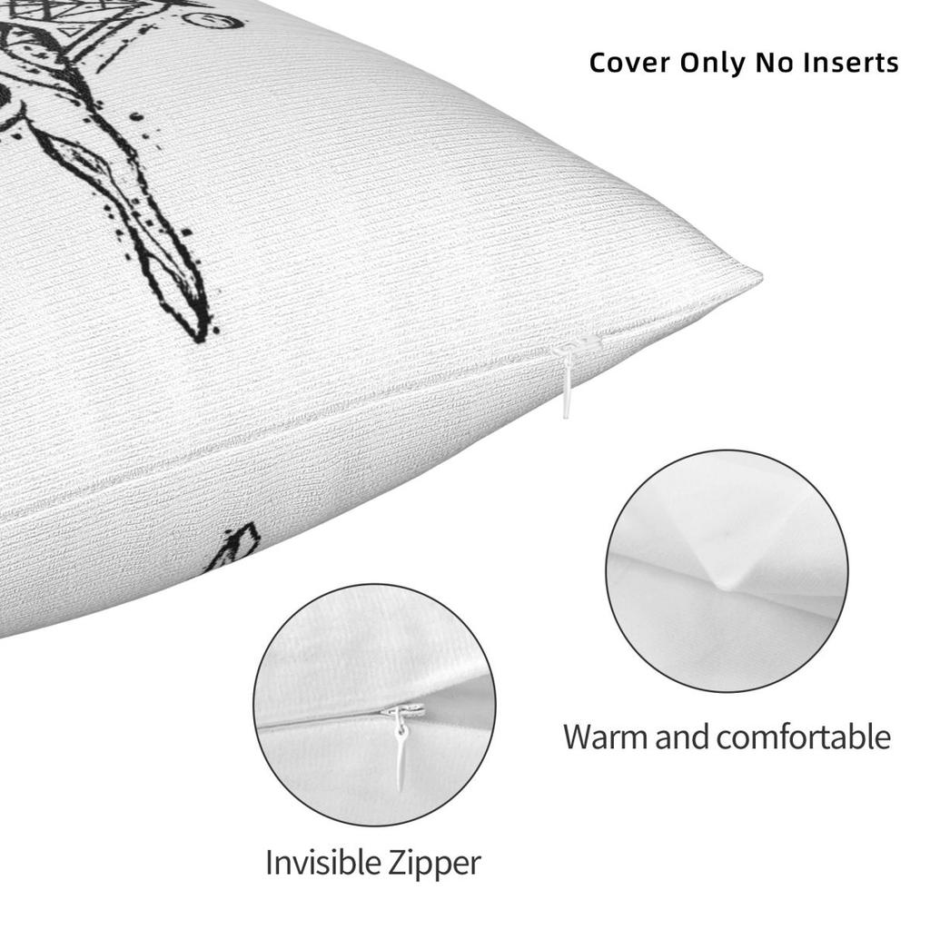 Darkhold Scarlet Witch Pillowcase Polyester Linen Velvet Pattern Zip Decor Pillow Case Car Cushion Case