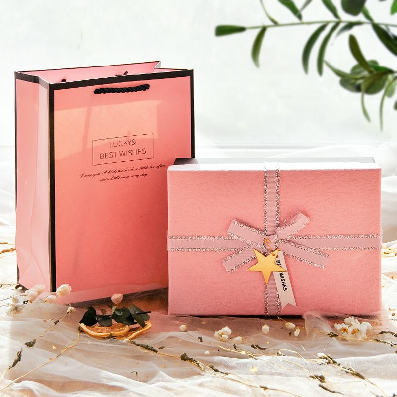 Pink Large Gift Box for Birthdays or Valentine's - Perfect for Sending To Girlfriends
