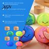 Anxiety Relief Steamed Bun Toy Smiling Stress Ball Anti-Anxiety Cartoon Dumpling Squeeze Soft Simulated Dough Fidget Sensory