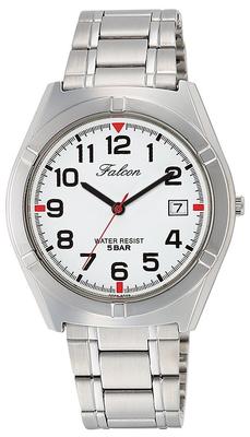 Męski zegarek Citizen Falcon Q&Q, Srebrny, D024-204