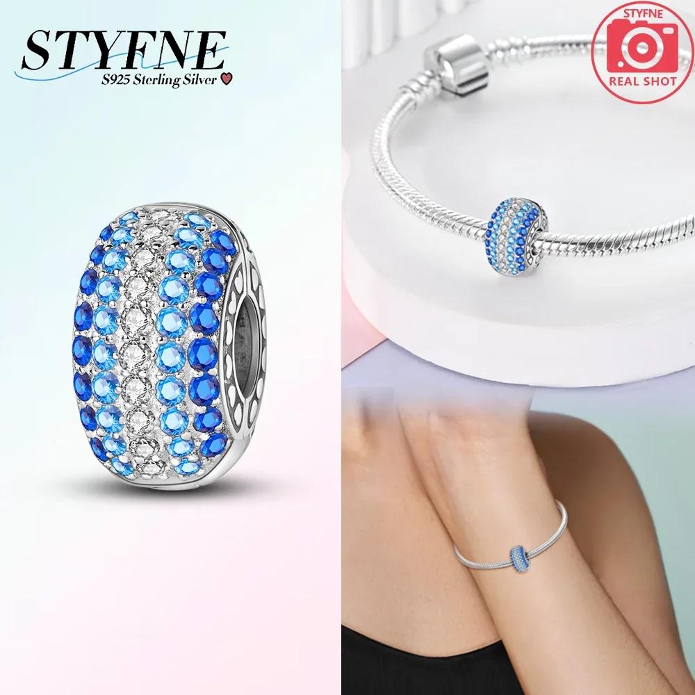 Charms Woman Charm Original Copper Blue Stars Snowflakes Box Beads Fit Bracelet Women Diy Gift Accessory Jewelry