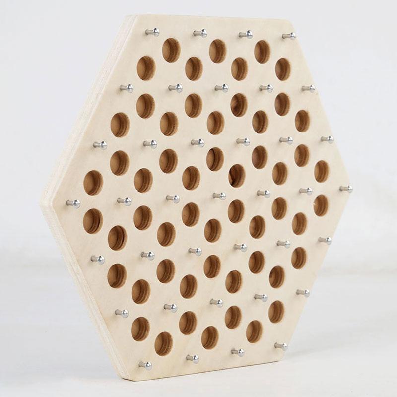 Chain Battle Chess Puzzle Game Geometry Chess Desktop Game Rubber Band Training Family Interaction Exercise Thinking Toys Gift