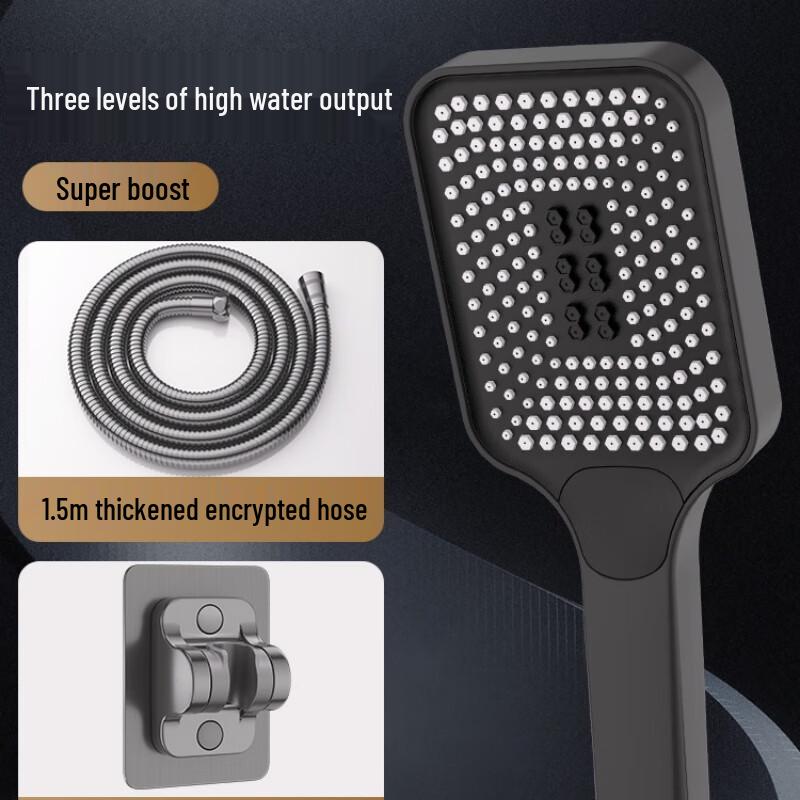 Moluona Pressurized Shower Head Set