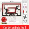 Punch-Free Foldable Basketball and Volleyball Hoop for Kids - Indoor/Outdoor Wall-Mounted Dunk Board