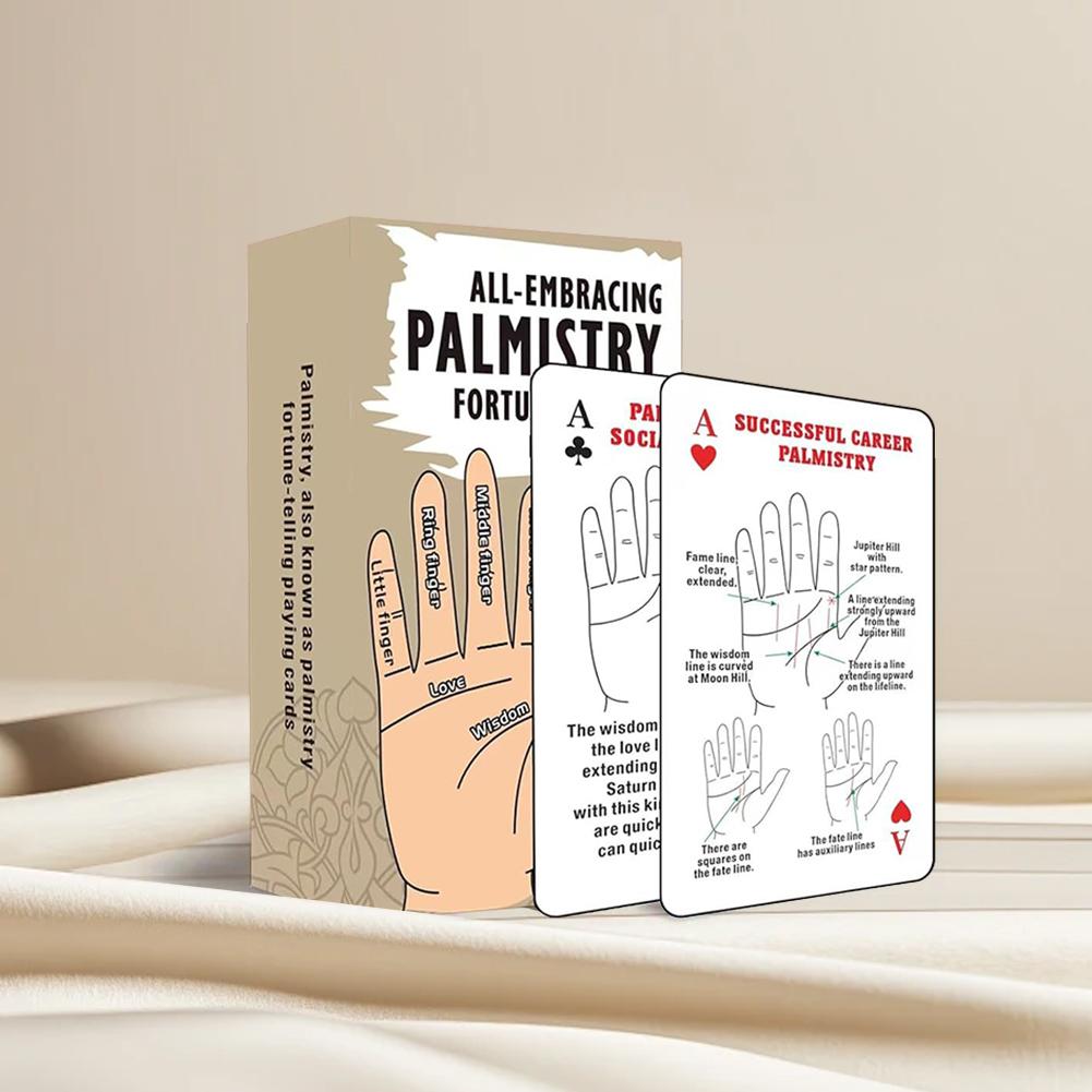 Palmistry Fortune Telling Playing Cards 52 Playing Card Deck for Self-Discovery Spiritual Guidance Tool