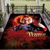 Custom Text Child's Play Chucky Tiffany Pattern Floor Rug Soft Indoor Carpet Mat Living Room Bedroom