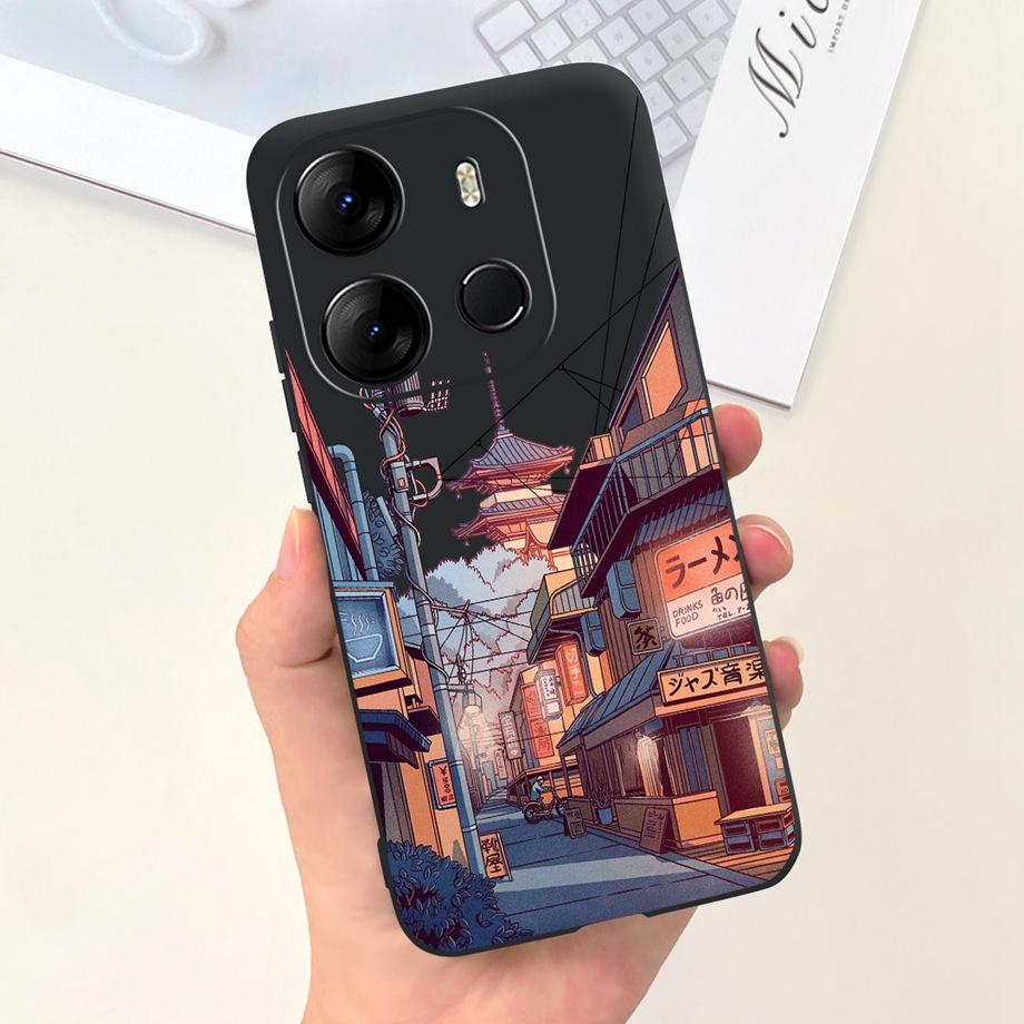 For Tecno Spark GO 2023 Case Stylish Fashion Soft Silicone TPU Housing Capa For Tecno Pop 7 Pro Pop7 Coque Pop7 BF6 BF7 Bumper
