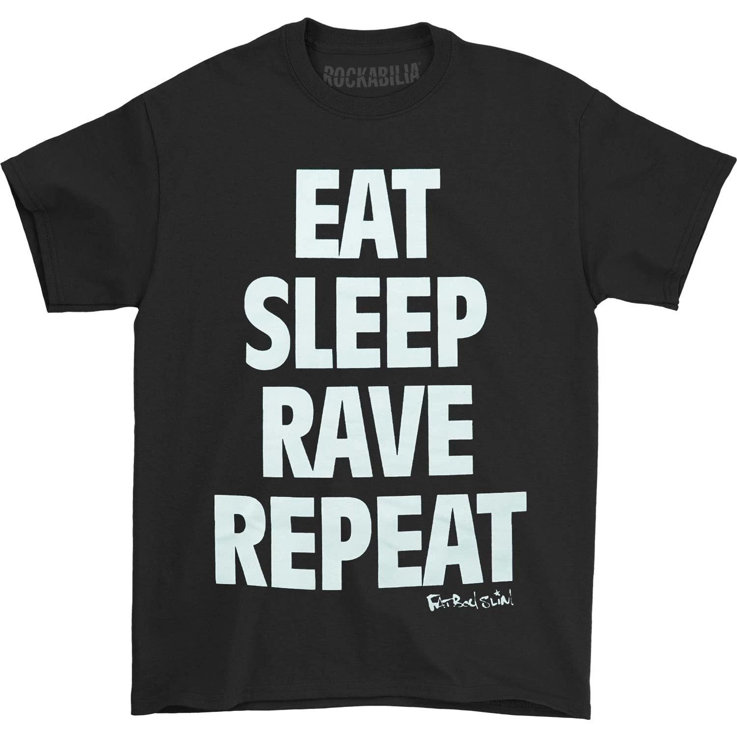Men s Fatboy Slim Eat Sleep T-shirt XXX-Large Black L