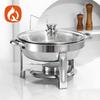 Stainless Steel Round Chafing Dish with Hangable Heat Preservation Container