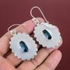 Faceted Swiss Blue Topaz Earring 925 Sterling Silver Earring Decent Jewelry Real Gemstone Earrings Swiss Blue Topaz Jewelry Handmade Earring