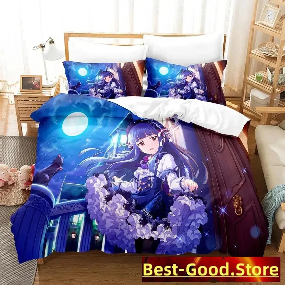 

New The Idolm@Ster Cinderella Girls Starlight Stage Bedding Set Single Twin Full Queen King Size Bed Set Bedroom Duvetcover Sets 70x133cm 2pcs