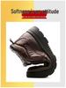 Men's Winter Non-Slip Waterproof Velvet-Lined Cotton Shoes - Warm, Thick, and Perfect for Middle-Aged and Elderly Dads.