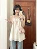French Beauty Back Sling Vest Women's Outer Wear Summer 1111 New Inner Loose Tube Top Design Sleeveless Top