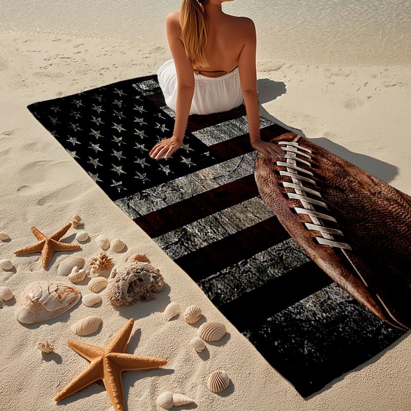 Sports Ball football Pattern Beach Towel, Super Soft Microfiber, Gift for Her/Him, Birthday, for Pool, Beach, Travel, Home Decor Fan gifts
