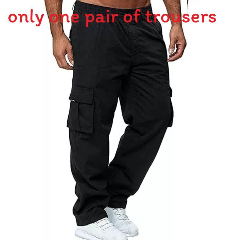 Tactical Pants Mens Cargo Work Pants With Multiple Pockets Durable Polyester For Outdoor Hiking
