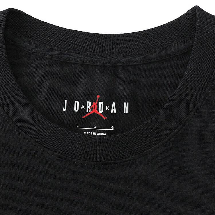 Jordan Air M J JD Air SS Crew Casual Round Neck Pullover Short Sleeve T-Shirt Men T-Shirt Black IB7354010