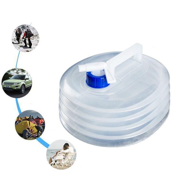 Modern Minimalist Portable Folding Water Bag For Car Use Acrylic Pe 5l 10l 15l