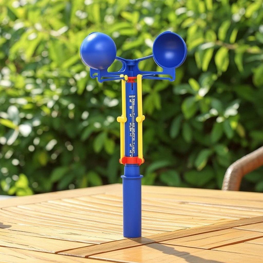 Handheld Anemometer Analog Wind Meter with Handle Educational for Students, Kids