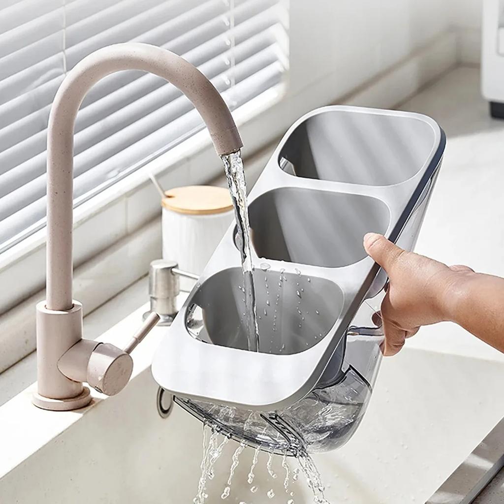 Transparent Chopstick Rest, Chopstick Drain Rack, Spoon Storage Rack, Sturdy Cutlery Rack, Kitchen Cutlery Storage Spoon Rack