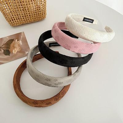 Vintage Schwammband Stickerei Haar Haarband Kopfschmuck Accessoires Haar Haarfixierer