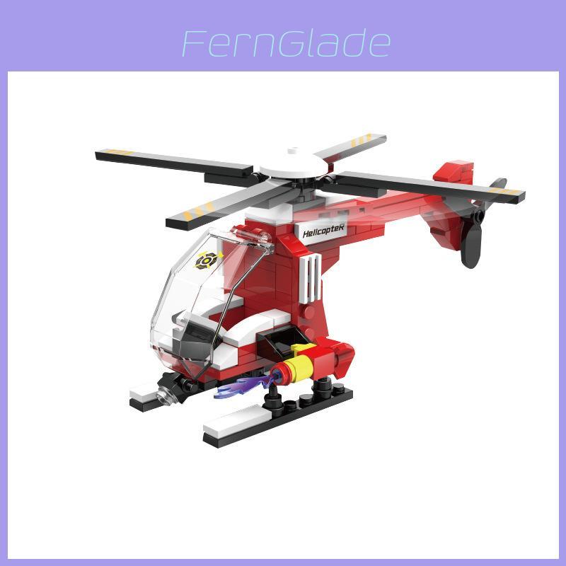 Firefighting Aircraft Assembly Building Block Model Ornament For Kids Educational Diy Play Toy