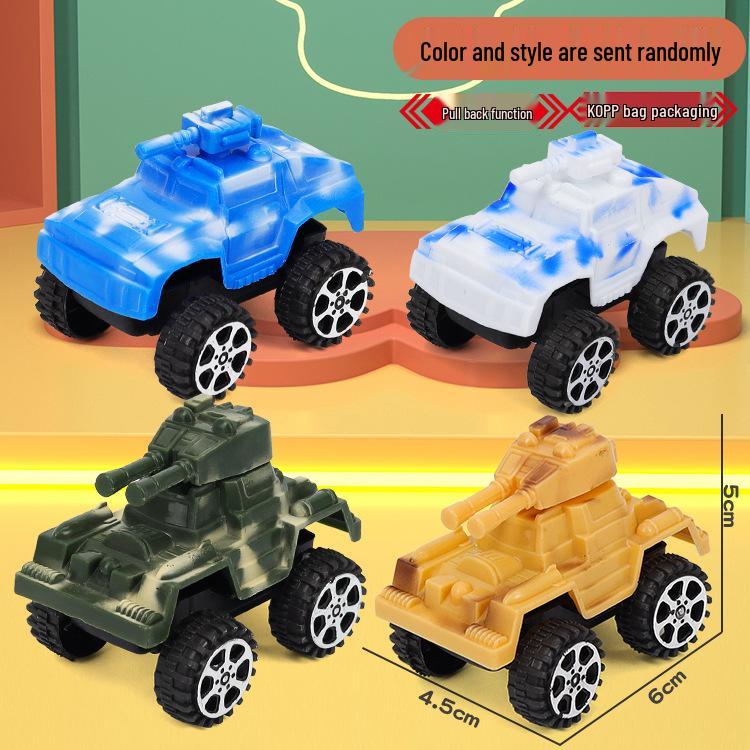 Children s Pull-Back Military Camouflage Tank Model Toy