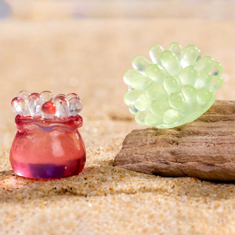 1Pc Home Decoration Cute Micro Landscape Colorful Artificial Coral Resin Ornaments For Fish Tank Aquarium Accessories