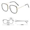 Oversized Myopia Glasses Fashion Anti Blue Light Blocking Eyeglasses Men Women Large Square Finished Near Sight Eyewear 0 To-6.0